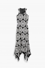 Rochie asimetrică cu imprimeu geometric