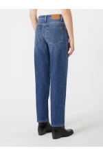 Blugi albastru deschis relaxed fit cu crac drept