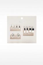 Set 5 perechi cercei argintii mici tip hoop