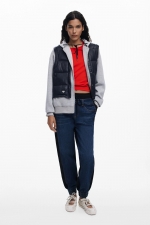 Pantaloni jogger denim albastru spălat