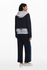 Pantaloni denim albastru deschis cropped flare
