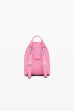 Rucsac mini roz lucios din nylon reciclabil