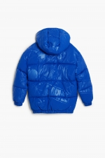 Geacă puffer albastră copii cu print Spiderman™