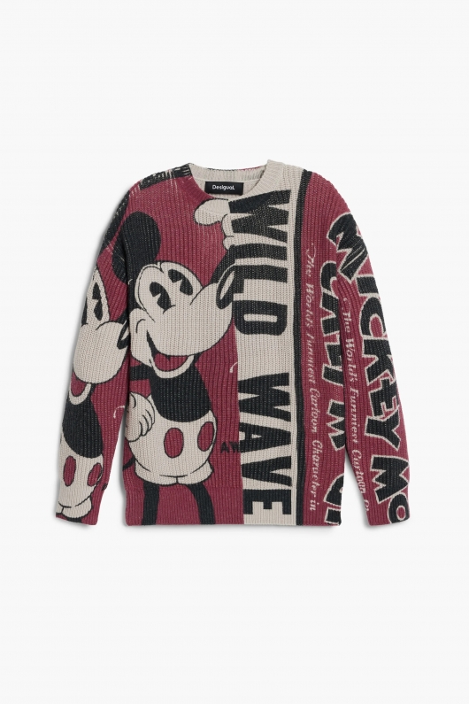 Pulover negru copii cu print Mickey Mouse™