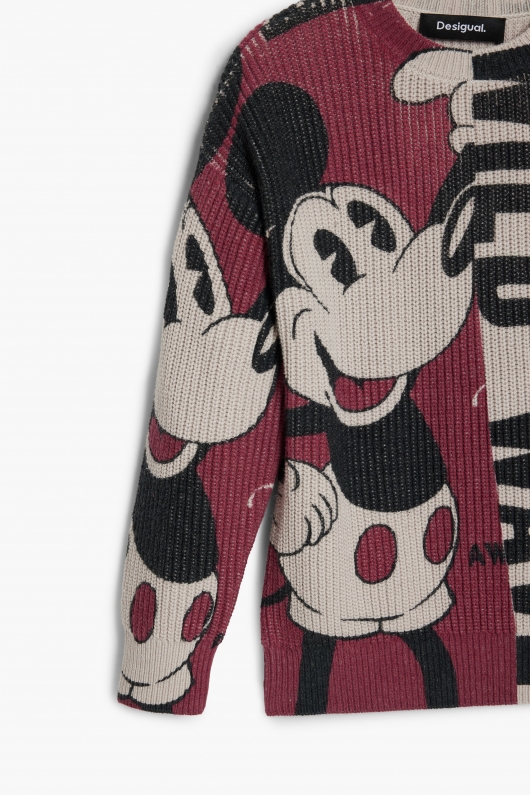 Pulover negru copii cu print Mickey Mouse™