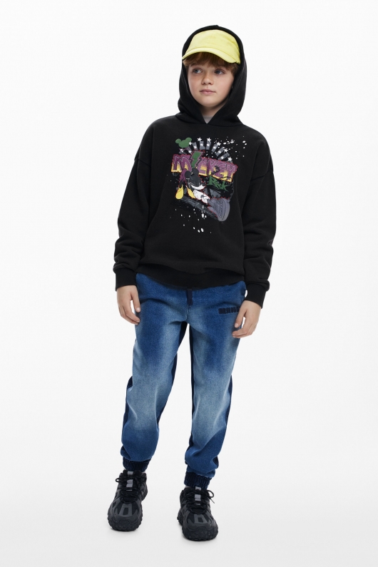 Hanorac gri melanj cu glugă Mickey Mouse™