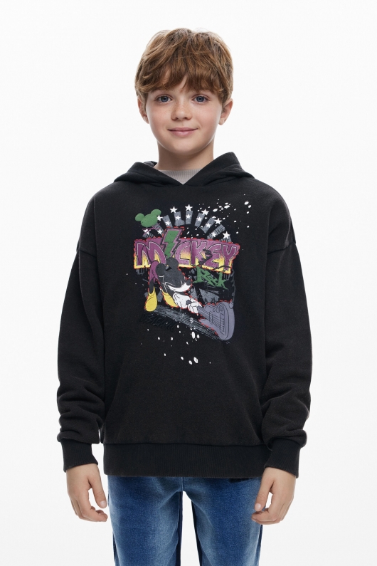Hanorac gri melanj cu glugă Mickey Mouse™