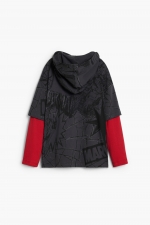Bluză negru-gri cu glugă și print Spiderman™