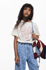 Pantaloni denim baggy cargo, albastru deschis