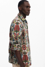 Cămașă multicoloră cu print boho jacquard