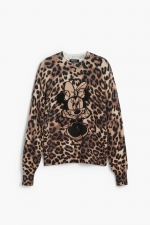 Pulover animal print cu broderie Minnie Mouse™