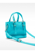 Geantă tote mică albastră din material textil