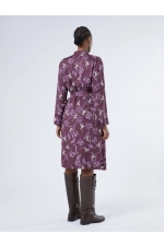 Rochie cămașă midi din vâscoză cu imprimeu multicolor