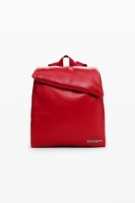 RUCSAC ROSU DIN PIELE