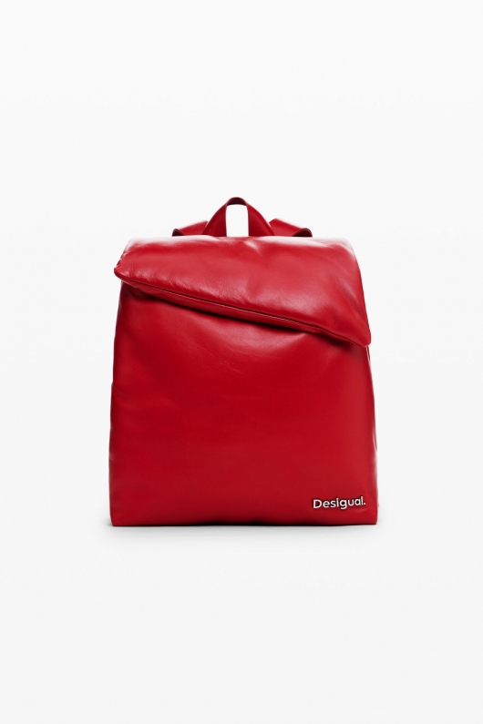 RUCSAC ROSU DIN PIELE