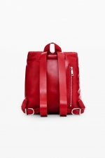 RUCSAC ROSU DIN PIELE
