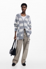 CARDIGAN CU PRINT IN DUNGI