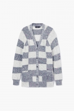 CARDIGAN CU PRINT IN DUNGI