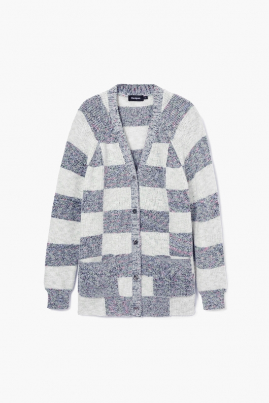 CARDIGAN CU PRINT IN DUNGI