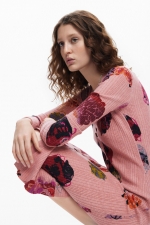 ROCHIE TRICOT CU PRINT MULTICOLOR