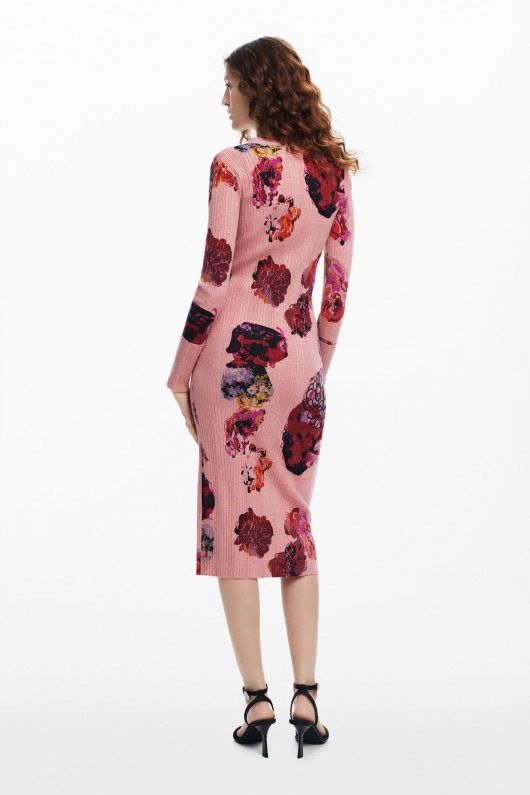 ROCHIE TRICOT CU PRINT MULTICOLOR