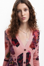 ROCHIE TRICOT CU PRINT MULTICOLOR