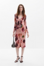 ROCHIE TRICOT CU PRINT MULTICOLOR