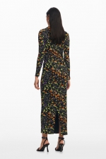 ROCHIE MIDI CU PRINT FLORAL