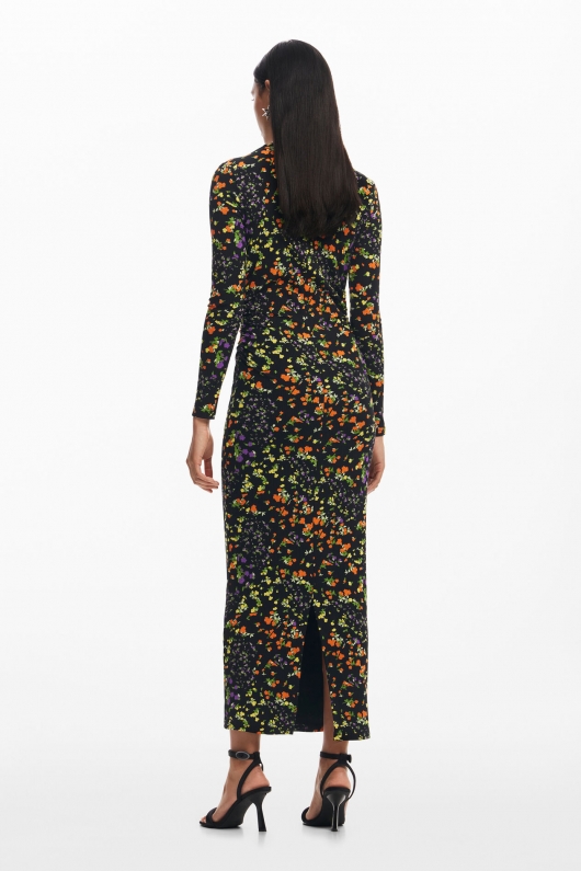 ROCHIE MIDI CU PRINT FLORAL