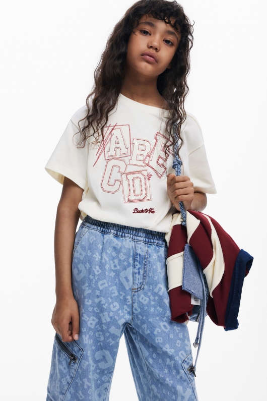 TRICOU BEJ CU BRODERIE