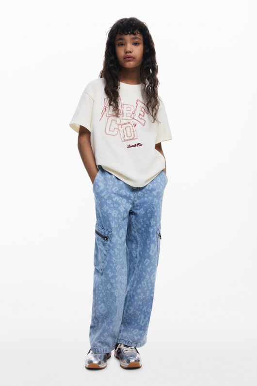 TRICOU BEJ CU BRODERIE