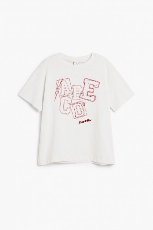 TRICOU BEJ CU BRODERIE