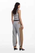 PANTALONI JOGGER CU DOUA TIOURI DE MATERIALE