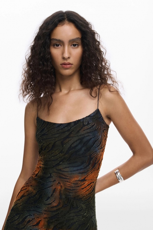 ROCHIE ANIMAL PRINT CU PULOVER DETASABIL