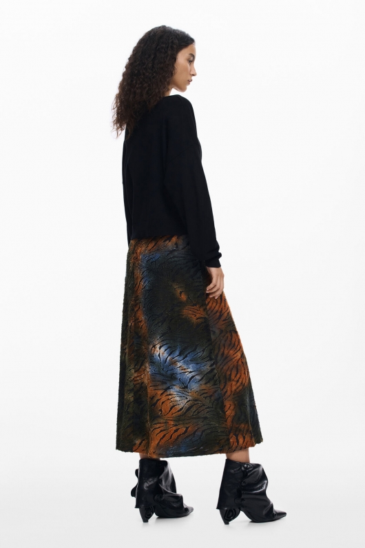 ROCHIE ANIMAL PRINT CU PULOVER DETASABIL