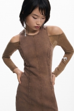 ROCHIE MARO CU DOUA TIPURI DE MATERIALE
