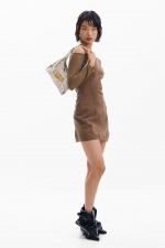 ROCHIE MARO CU DOUA TIPURI DE MATERIALE