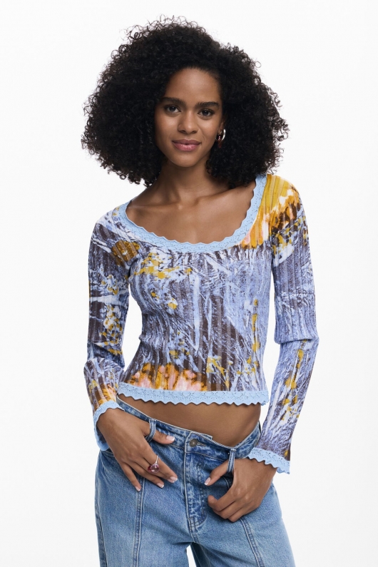 BLUZA TRICOT MULTICOLORA