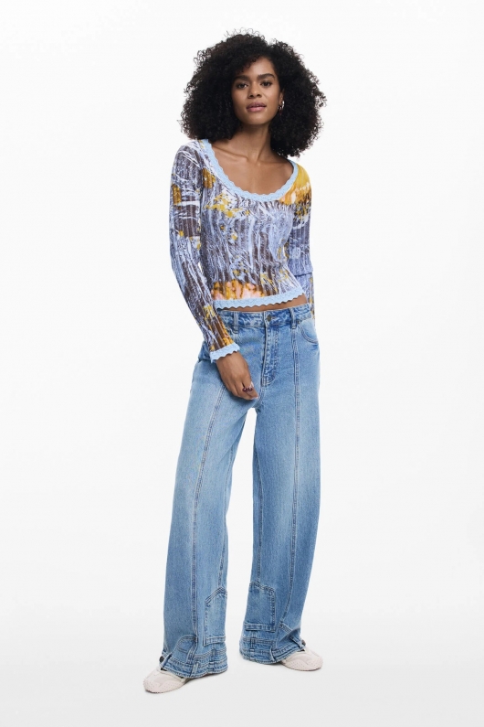 BLUZA TRICOT MULTICOLORA