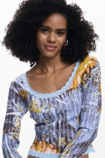 BLUZA TRICOT MULTICOLORA