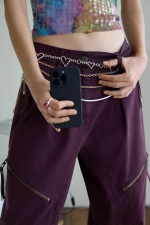 PANTALONI VISINII CU APLICATII