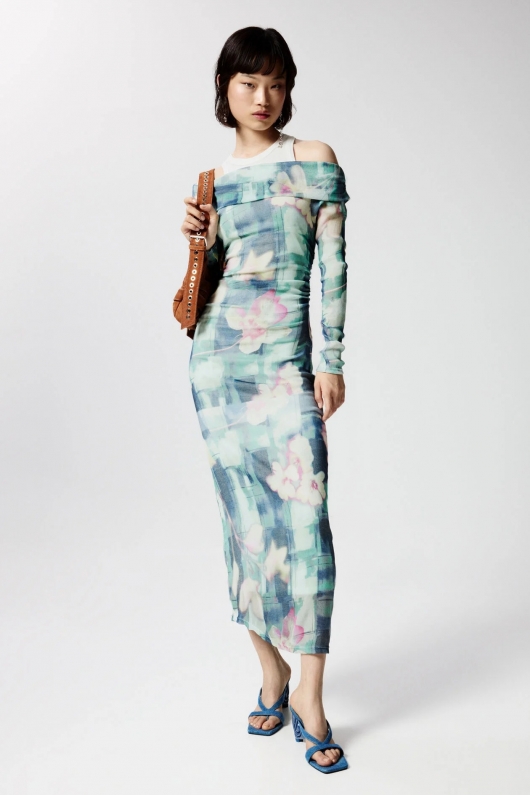 ROCHIE CU IMPRIMEU FLORAL