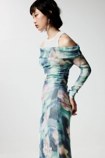 ROCHIE CU IMPRIMEU FLORAL
