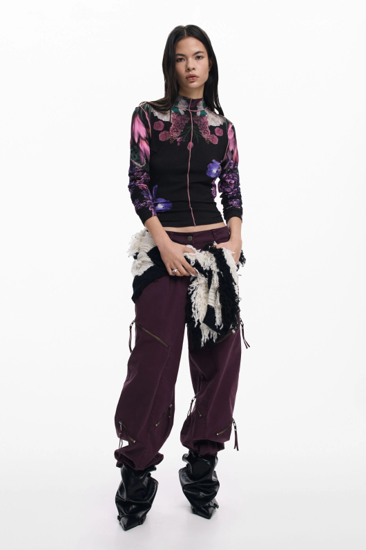 BLUZA CU PRINT FLORAL