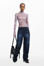 BLUZA DIN MATERIAL TEXTURAT