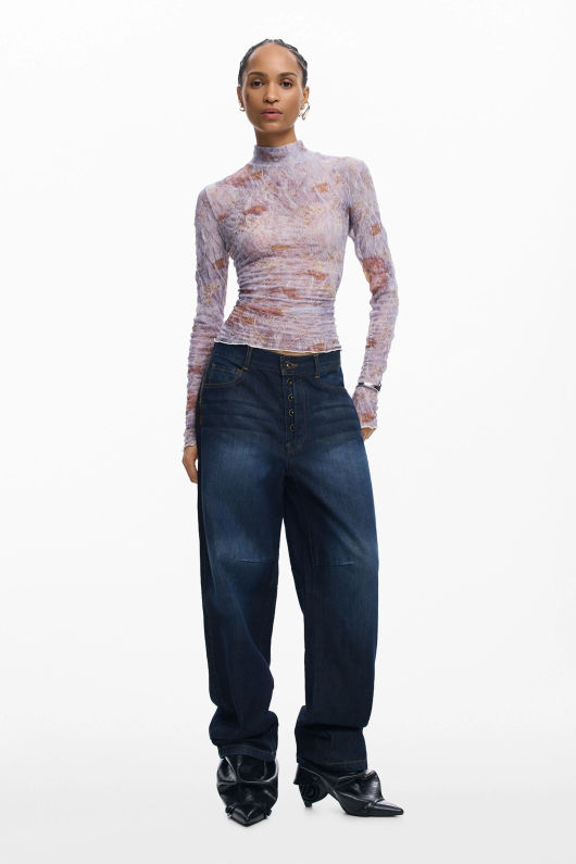 BLUZA DIN MATERIAL TEXTURAT