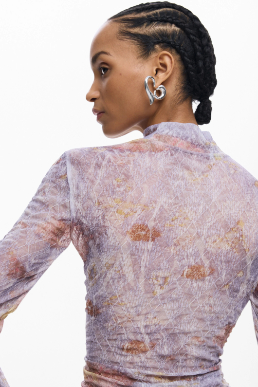 BLUZA DIN MATERIAL TEXTURAT