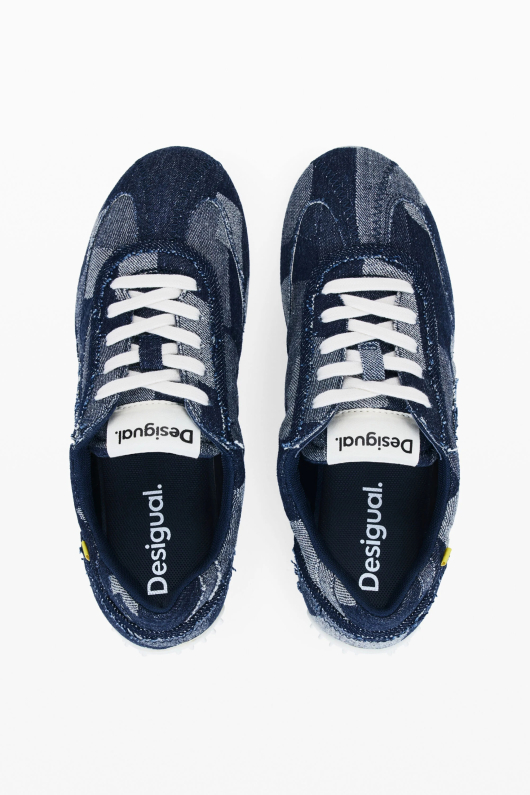 Sneaker Denim patchwork