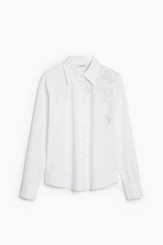 CAMASA ALBA CU BRODERIE