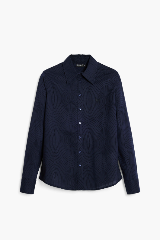 CAMASA BLEUMARINE SI MATERIAL TEXTURAT